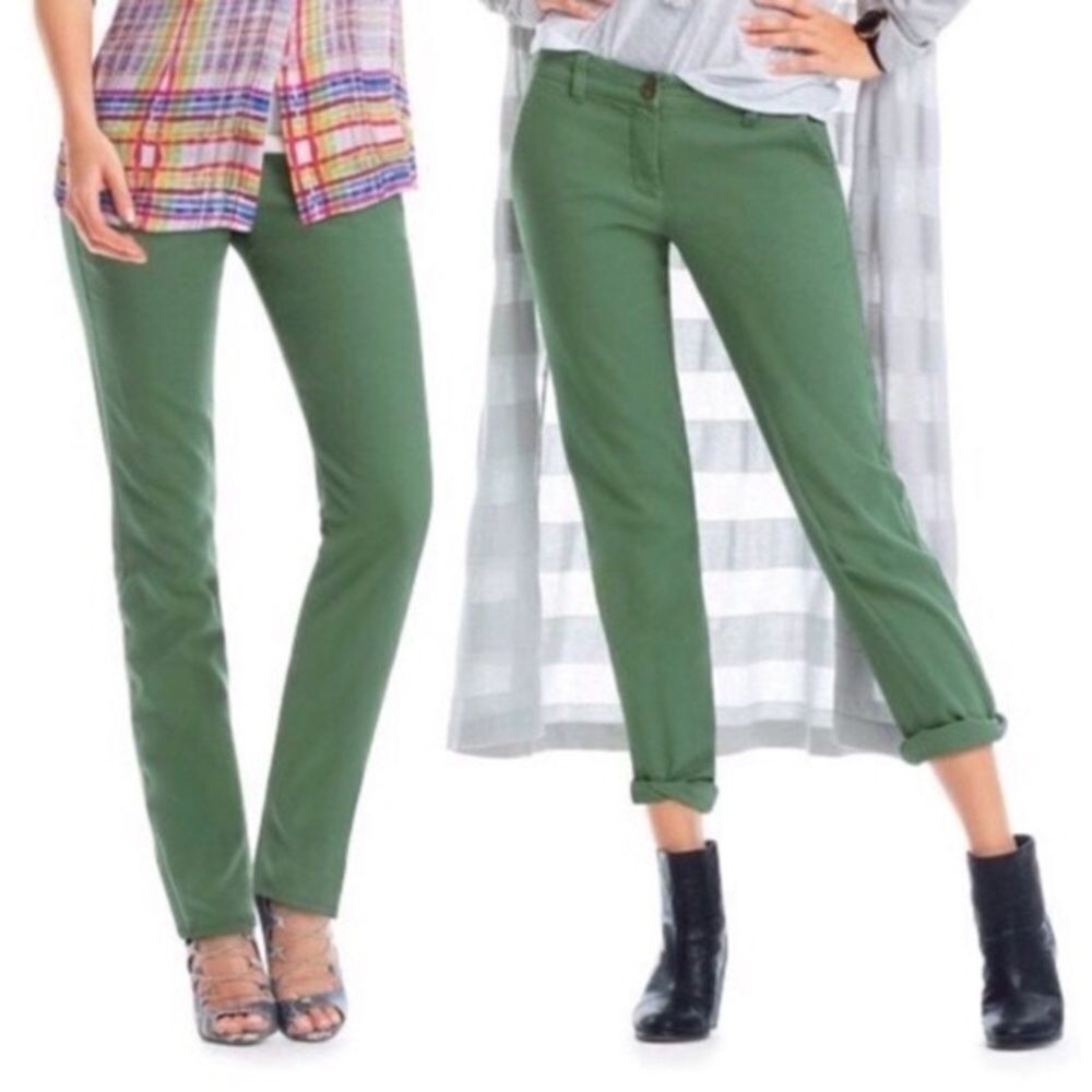 Cabi
olive green flat front chino khaki pants - Picture 1 of 8